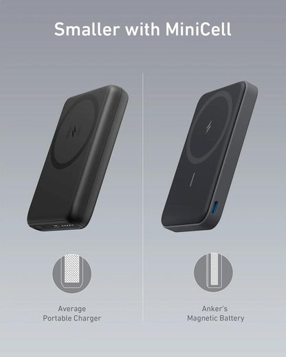 Anker 622 Magnetic Power Bank with Built-In Stand - 5000mAh Fast Charging for iPhone 17/16/15/14/13